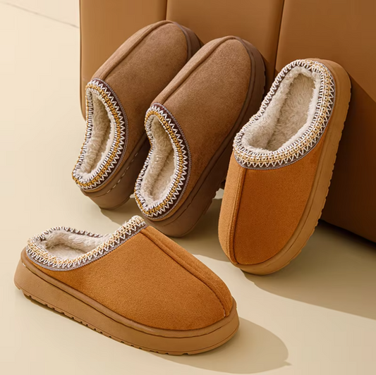 Cozy Winter Slippers - Plush, Non-Slip & Comfortable